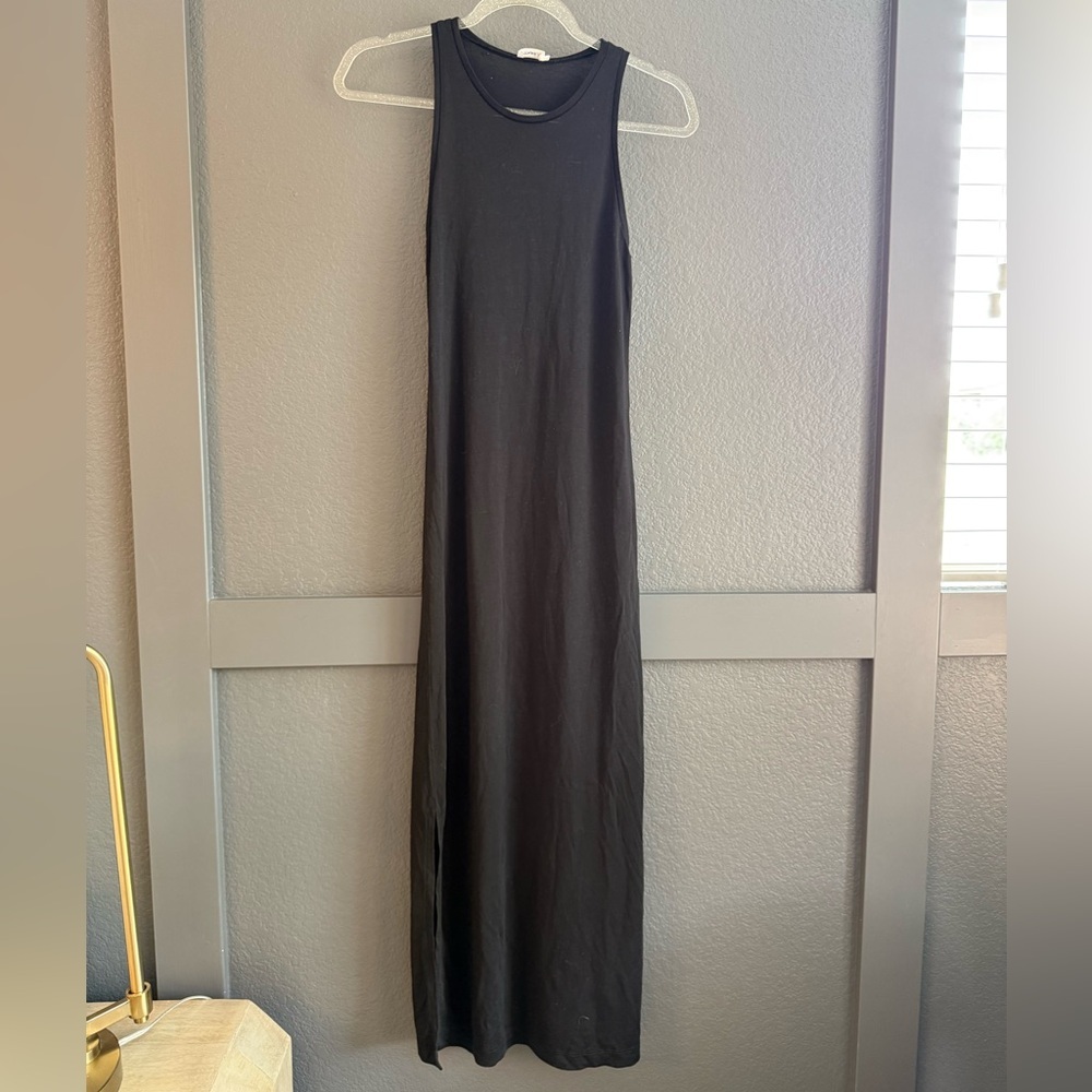 FILIPPA K • black tank maxi dress • XS summer essential dress